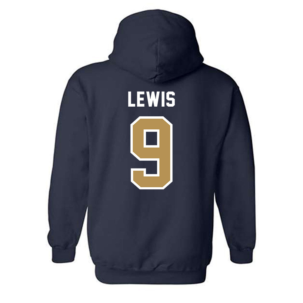 Georgia Tech - NCAA Baseball : Coleman Lewis - NCAA® Replica Shersey Hooded Sweatshirt-1
