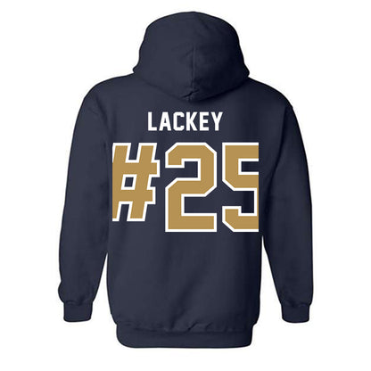 Georgia Tech - NCAA Baseball : Vahn Lackey - NCAA® Replica Shersey Hooded Sweatshirt-1