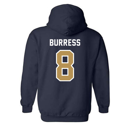 Georgia Tech - NCAA Baseball : Drew Burress - NCAA® Replica Shersey Hooded Sweatshirt-1