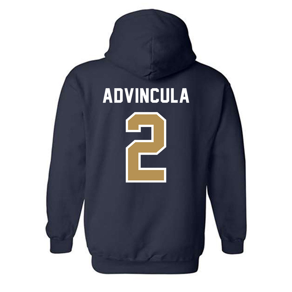 Georgia Tech - NCAA Baseball : Jarren Advincula - NCAA® Replica Shersey Hooded Sweatshirt-1