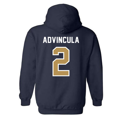 Georgia Tech - NCAA Baseball : Jarren Advincula - NCAA® Replica Shersey Hooded Sweatshirt-1