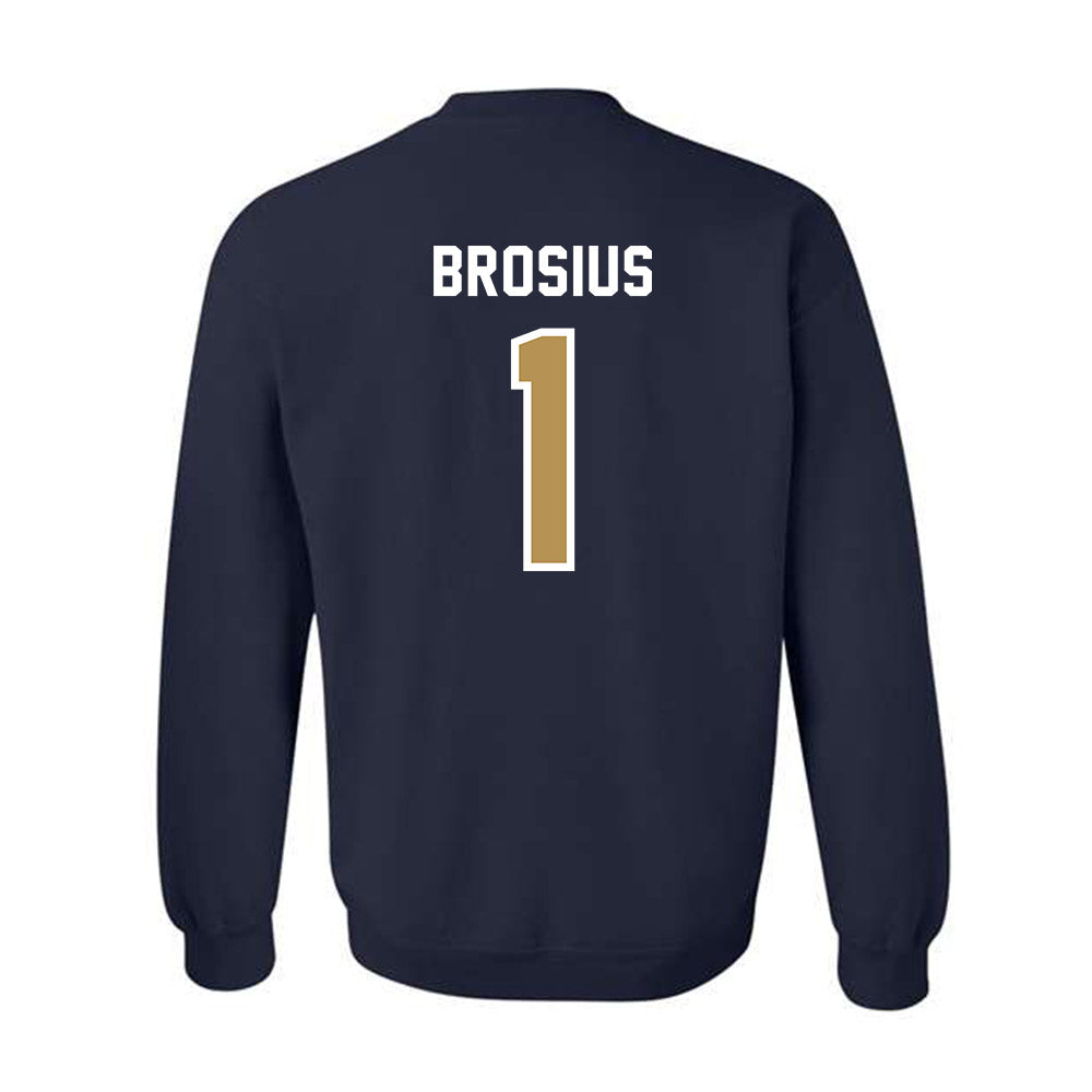 Georgia Tech - NCAA Baseball : Parker Brosius - NCAA® Replica Shersey Crewneck Sweatshirt-1