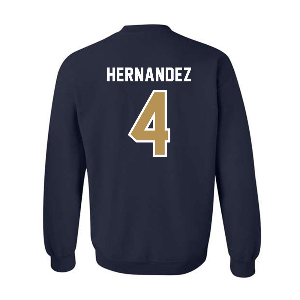 Georgia Tech - NCAA Baseball : Alex Hernandez - NCAA® Replica Shersey Crewneck Sweatshirt-1