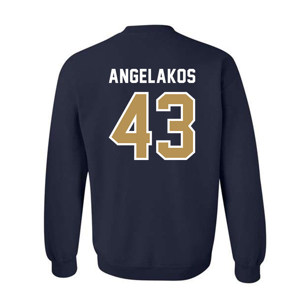 Georgia Tech - NCAA Baseball : Dimitri Angelakos - NCAA® Replica Shersey Crewneck Sweatshirt-1