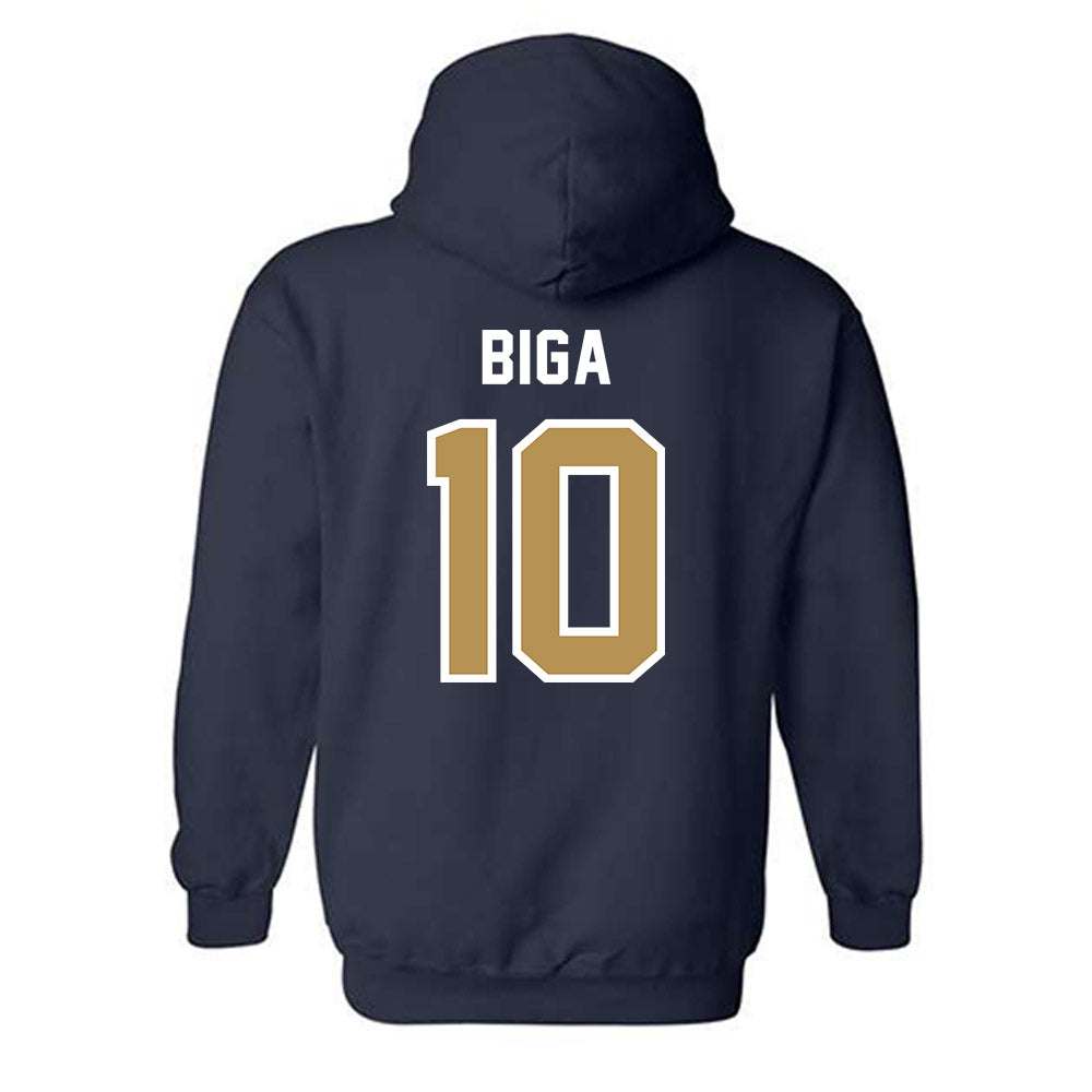 Georgia Tech - NCAA Baseball : James Biga - NCAA® Replica Shersey Hooded Sweatshirt-1