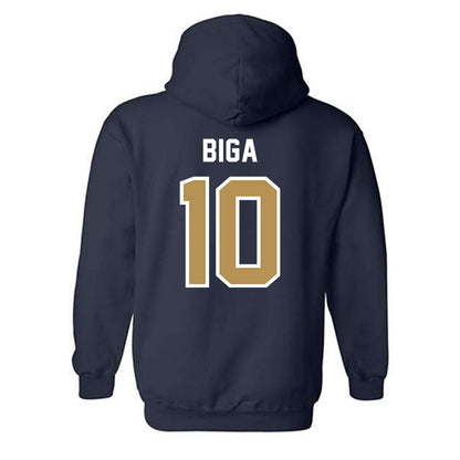 Georgia Tech - NCAA Baseball : James Biga - NCAA® Replica Shersey Hooded Sweatshirt-1