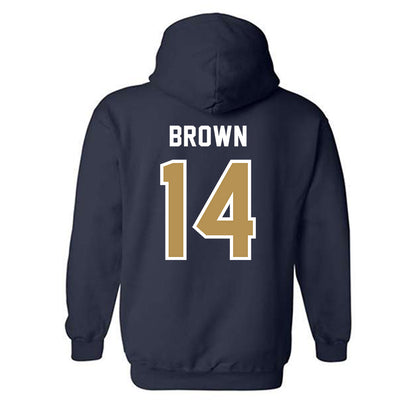 Georgia Tech - NCAA Baseball : Cade Brown - NCAA® Replica Shersey Hooded Sweatshirt-1