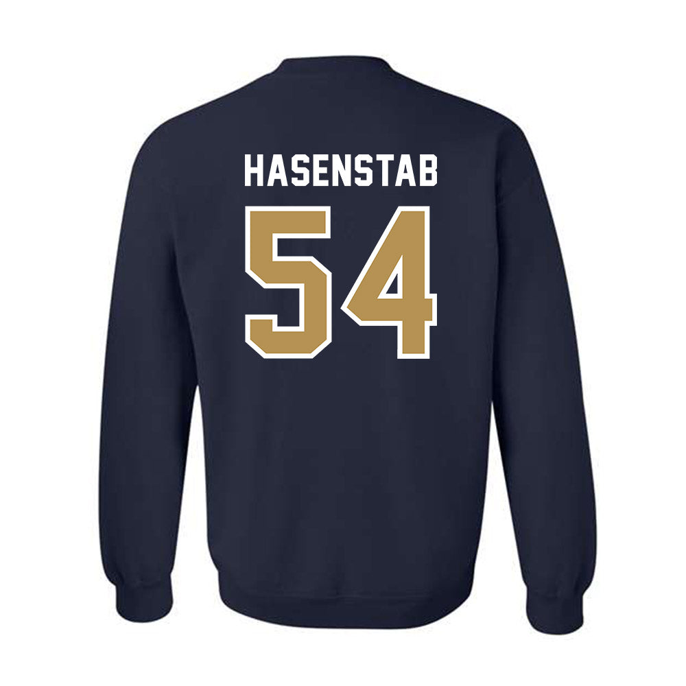 Georgia Tech - NCAA Baseball : Riley Hasenstab - NCAA® Replica Shersey Crewneck Sweatshirt-1