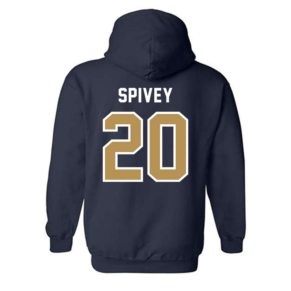 Georgia Tech - NCAA Baseball : Caden Spivey - NCAA® Replica Shersey Hooded Sweatshirt-1