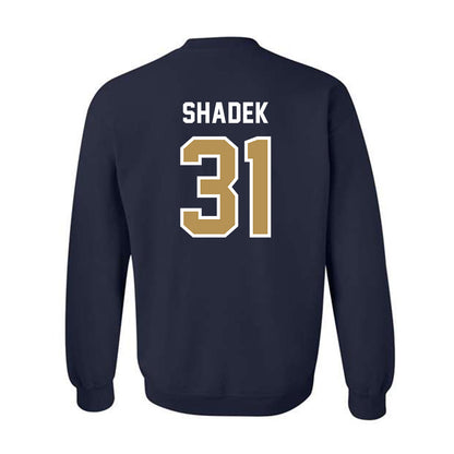 Georgia Tech - NCAA Baseball : Justin Shadek - NCAA® Replica Shersey Crewneck Sweatshirt-1