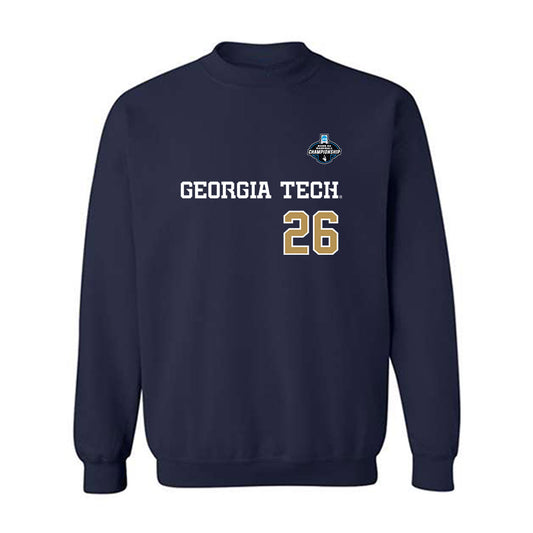 Georgia Tech - NCAA Baseball : Jamie Vicens - NCAA® Replica Shersey Crewneck Sweatshirt-0