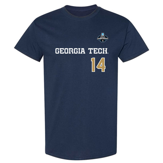 Georgia Tech - NCAA Baseball : Cade Brown - NCAA® Replica Shersey T-Shirt-0