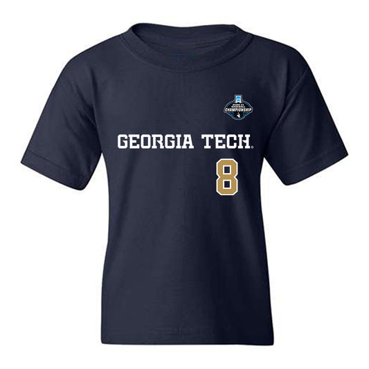 Georgia Tech - NCAA Baseball : Drew Burress - NCAA® Replica Shersey Youth T-Shirt-0
