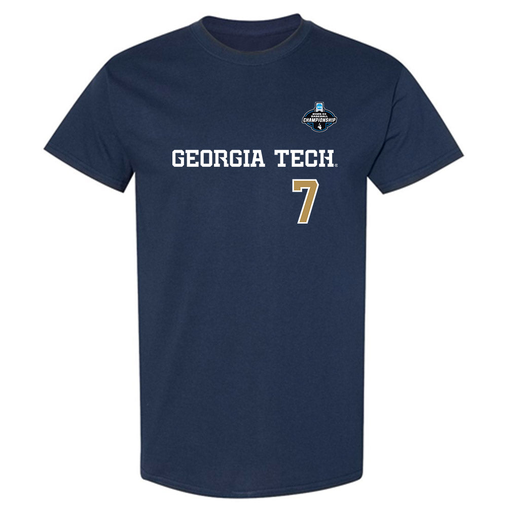 Georgia Tech - NCAA Baseball : Will Baker - NCAA® Replica Shersey T-Shirt-0