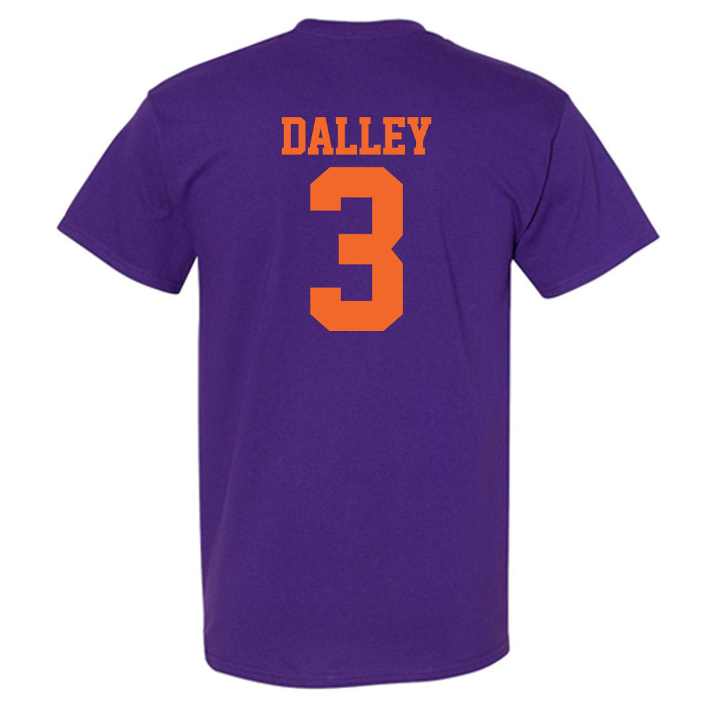Clemson - NCAA Baseball : Ty Dalley - Purple NCAA® Shersey T-Shirt-1
