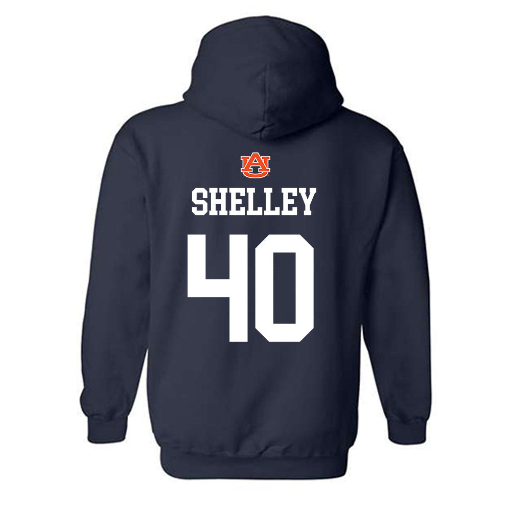 Auburn - NCAA Baseball : Wade Shelley - NCAA® Replica Shersey Hooded Sweatshirt-1