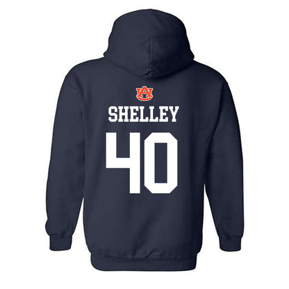 Auburn - NCAA Baseball : Wade Shelley - NCAA® Replica Shersey Hooded Sweatshirt-1
