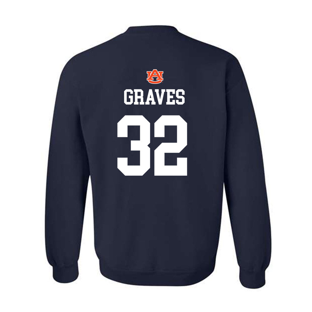 Auburn - NCAA Baseball : Griffin Graves - NCAA® Replica Shersey Crewneck Sweatshirt-1