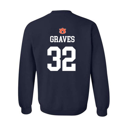 Auburn - NCAA Baseball : Griffin Graves - NCAA® Replica Shersey Crewneck Sweatshirt-1