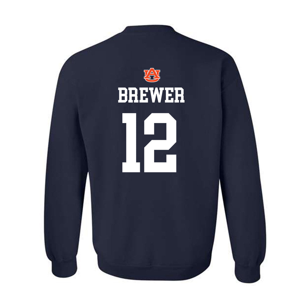 Auburn - NCAA Baseball : Garrett Brewer - NCAA® Replica Shersey Crewneck Sweatshirt-1