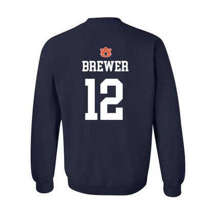 Auburn - NCAA Baseball : Garrett Brewer - NCAA® Replica Shersey Crewneck Sweatshirt-1