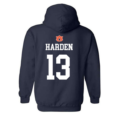 Auburn - NCAA Baseball : Ethan Harden - NCAA® Replica Shersey Hooded Sweatshirt-1