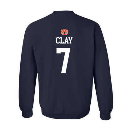 Auburn - NCAA Baseball : Todd Clay - NCAA® Replica Shersey Crewneck Sweatshirt-1