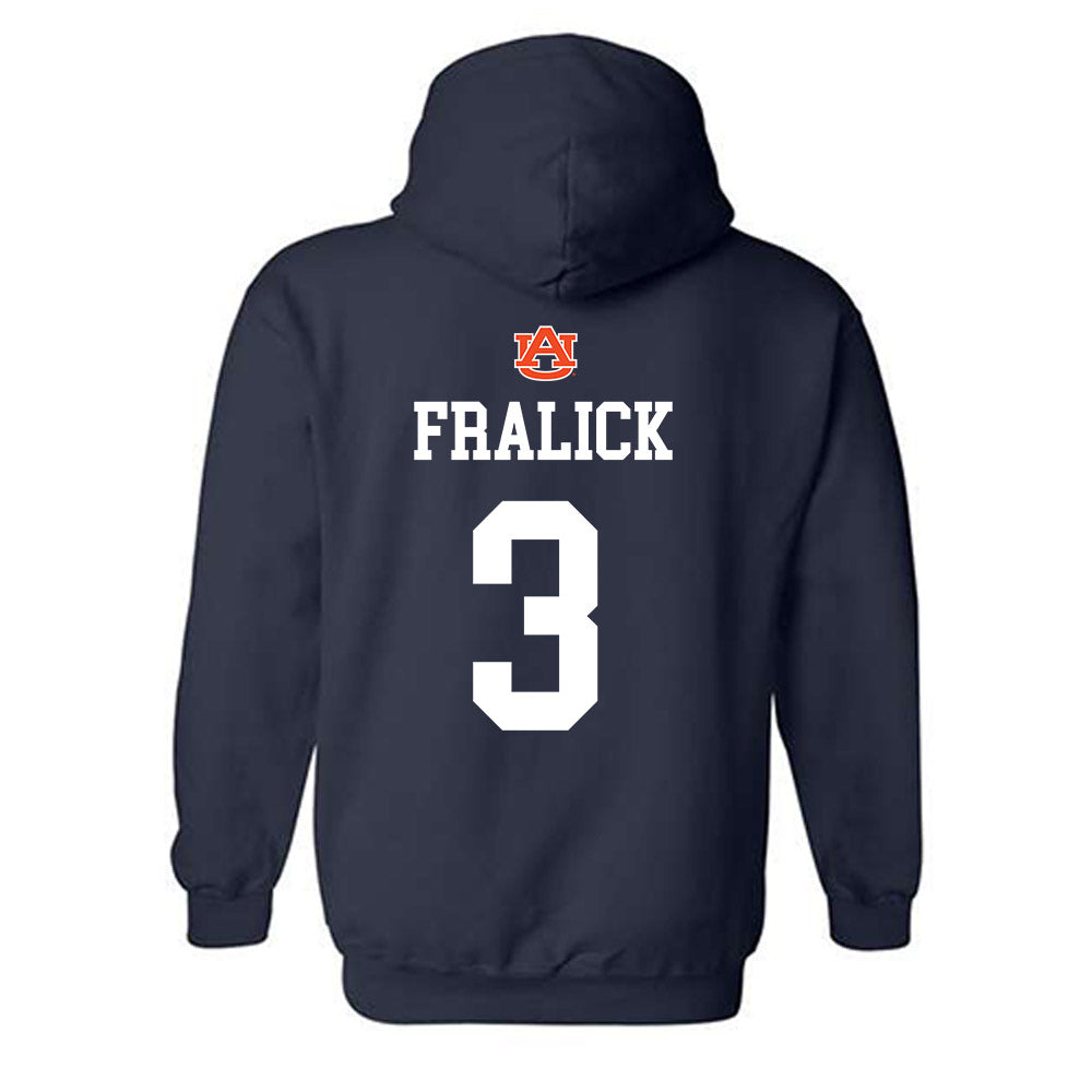 Auburn - NCAA Baseball : Chase Fralick - NCAA® Replica Shersey Hooded Sweatshirt-1