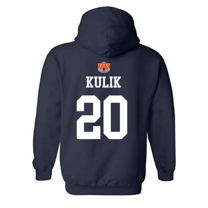 Auburn - NCAA Baseball : Marcel Kulik - NCAA® Replica Shersey Hooded Sweatshirt-1