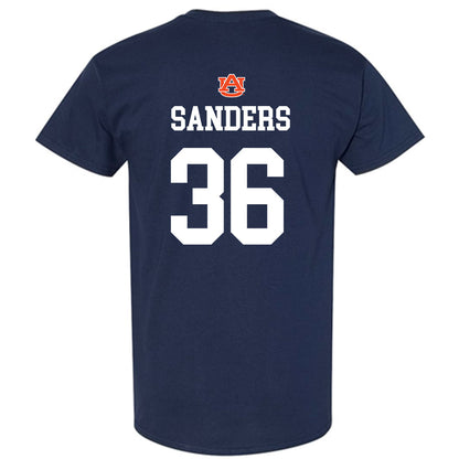 Auburn - NCAA Baseball : Jackson Sanders - NCAA® Replica Shersey T-Shirt-1