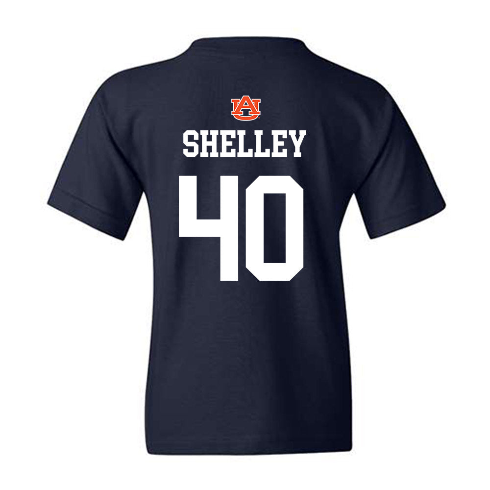 Auburn - NCAA Baseball : Wade Shelley - NCAA® Replica Shersey Youth T-Shirt-1