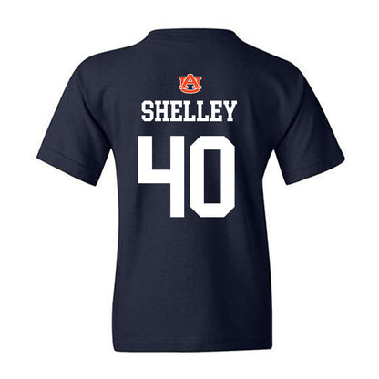 Auburn - NCAA Baseball : Wade Shelley - NCAA® Replica Shersey Youth T-Shirt-1