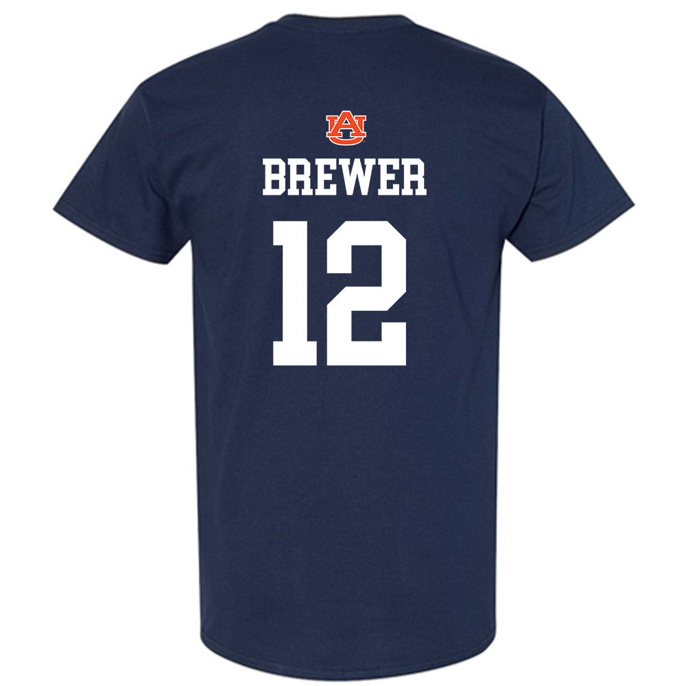 Auburn - NCAA Baseball : Garrett Brewer - NCAA® Replica Shersey T-Shirt-1