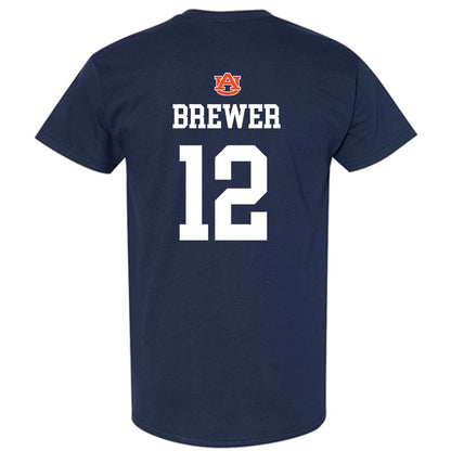 Auburn - NCAA Baseball : Garrett Brewer - NCAA® Replica Shersey T-Shirt-1
