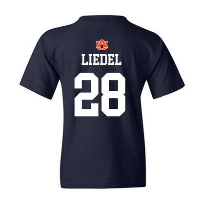 Auburn - NCAA Baseball : Carson Liedel - NCAA® Replica Shersey Youth T-Shirt-1