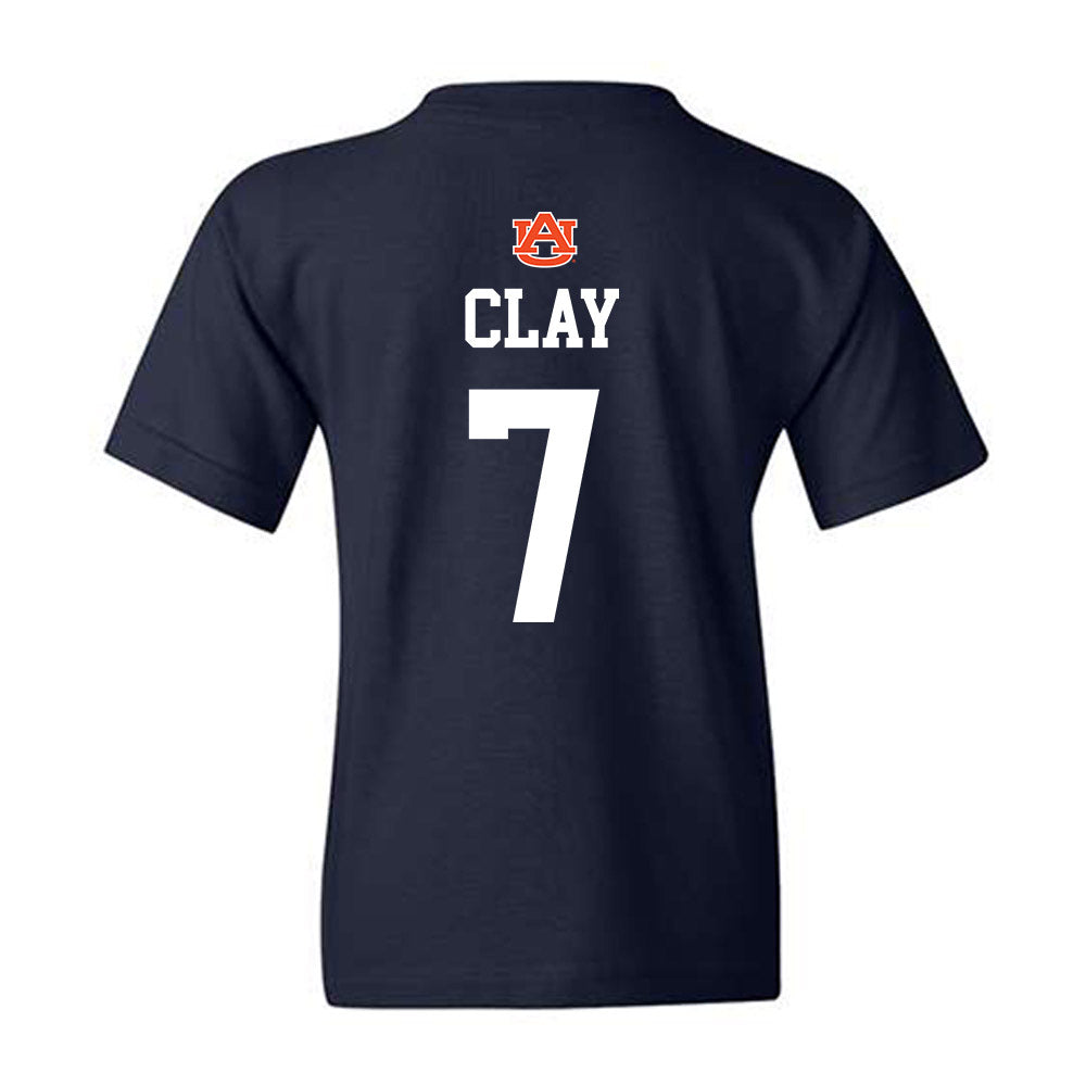 Auburn - NCAA Baseball : Todd Clay - NCAA® Replica Shersey Youth T-Shirt-1