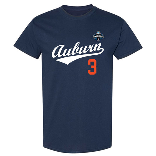 Auburn - NCAA Baseball : Chase Fralick - NCAA® Replica Shersey T-Shirt-0