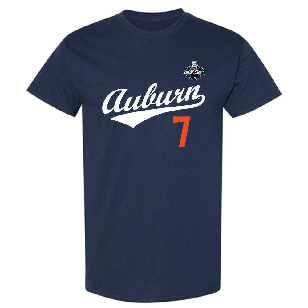 Auburn - NCAA Baseball : Todd Clay - NCAA® Replica Shersey T-Shirt-0