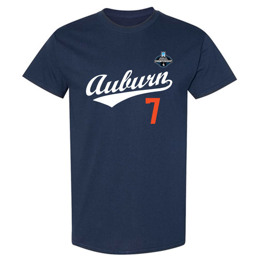Auburn - NCAA Baseball : Todd Clay - NCAA® Replica Shersey T-Shirt-0