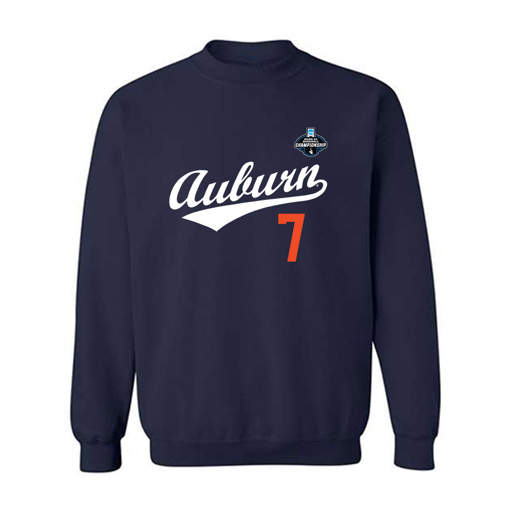 Auburn - NCAA Baseball : Todd Clay - NCAA® Replica Shersey Crewneck Sweatshirt-0