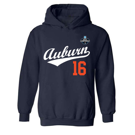 Auburn - NCAA Baseball : Clayton Armah - NCAA® Replica Shersey Hooded Sweatshirt-0
