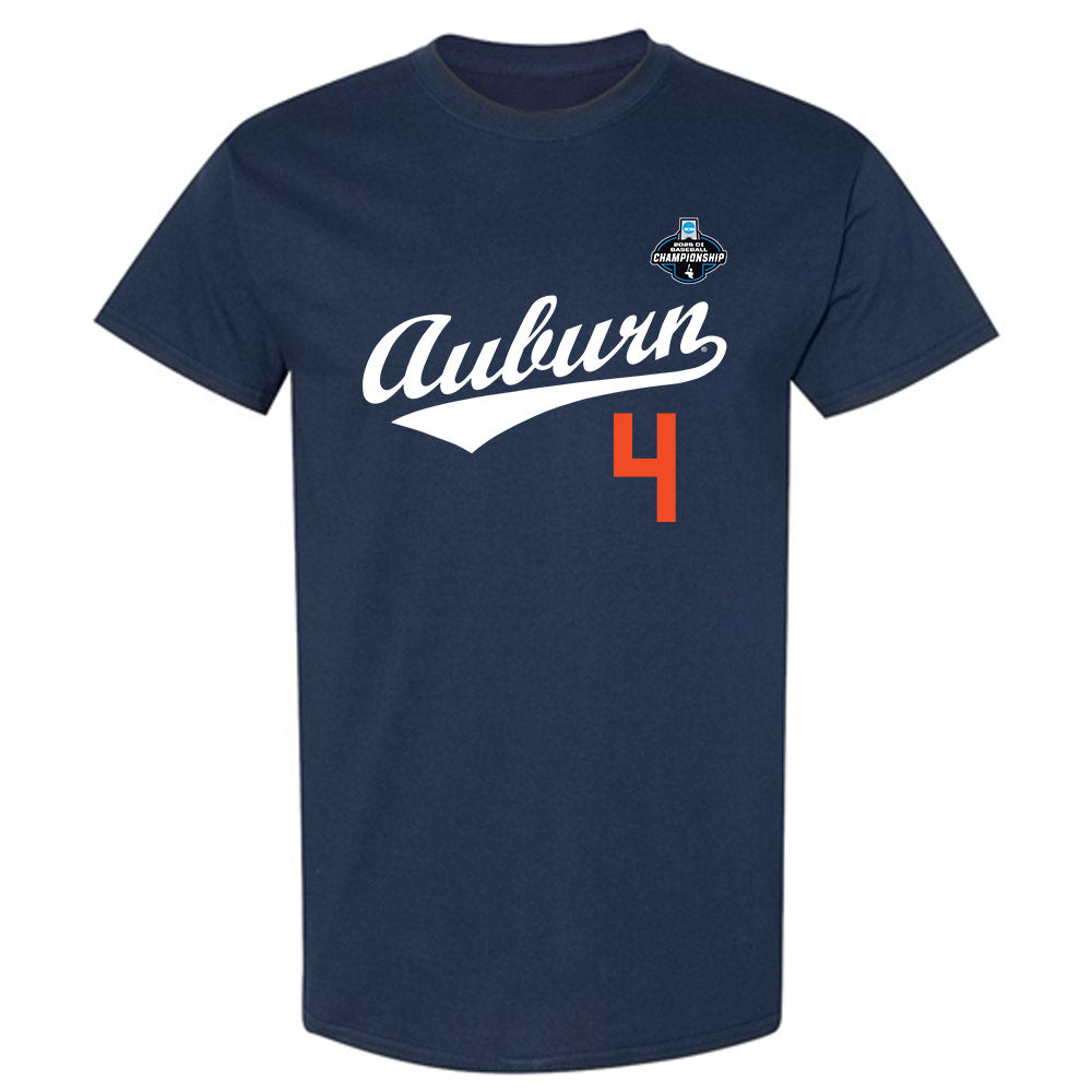 Auburn - NCAA Baseball : Jake Marciano - NCAA® Replica Shersey T-Shirt-0