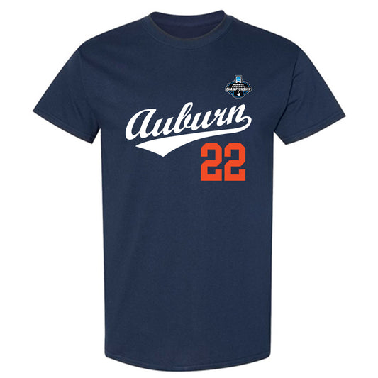 Auburn - NCAA Baseball : Connor Gatwood - NCAA® Replica Shersey T-Shirt-0