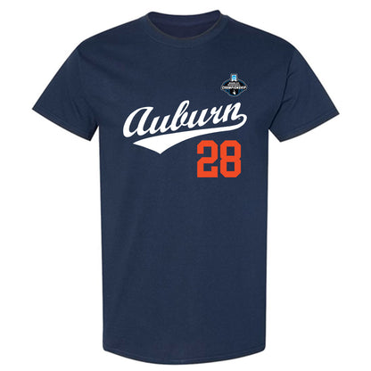 Auburn - NCAA Baseball : Carson Liedel - NCAA® Replica Shersey T-Shirt-0