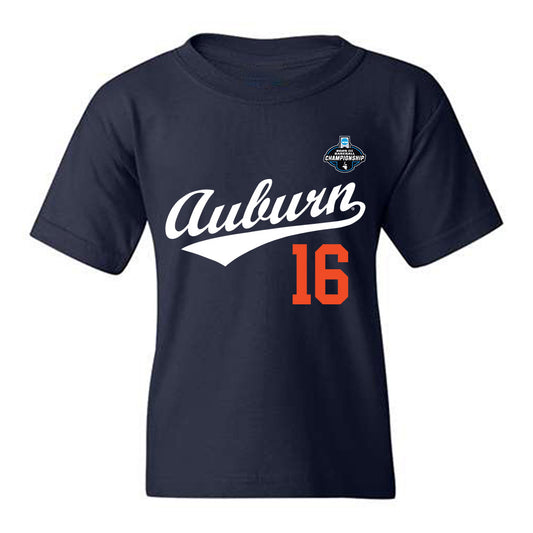 Auburn - NCAA Baseball : Clayton Armah - NCAA® Replica Shersey Youth T-Shirt-0