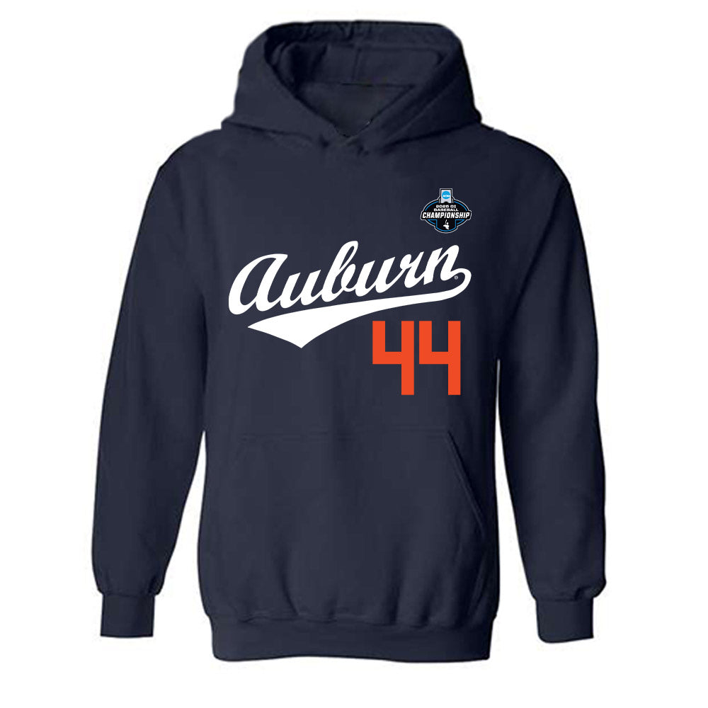 Auburn - NCAA Baseball : Ty Thompson - NCAA® Replica Shersey Hooded Sweatshirt-0