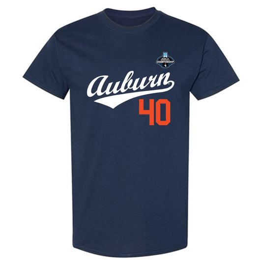 Auburn - NCAA Baseball : Wade Shelley - NCAA® Replica Shersey T-Shirt-0
