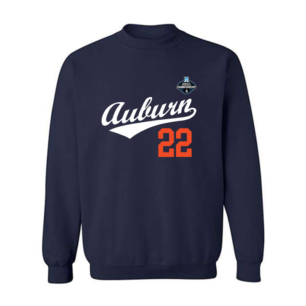 Auburn - NCAA Baseball : Connor Gatwood - NCAA® Replica Shersey Crewneck Sweatshirt-0