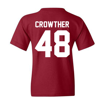 Alabama - NCAA Baseball : Ashton Crowther - NCAA® Replica Shersey Youth T-Shirt-1