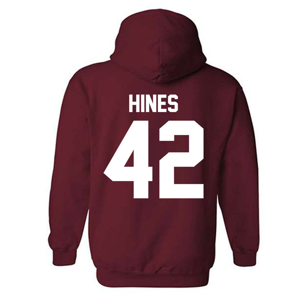 Alabama - NCAA Baseball : Eric Hines - NCAA® Replica Shersey Hooded Sweatshirt-1